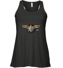 Load image into Gallery viewer, Marvel Captain Marvel Movie Chest Symbol Women's Racerback Tank
