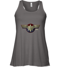 Load image into Gallery viewer, Marvel Captain Marvel Movie Chest Symbol Women's Racerback Tank
