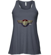 Load image into Gallery viewer, Marvel Captain Marvel Movie Chest Symbol Women's Racerback Tank
