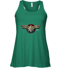 Load image into Gallery viewer, Marvel Captain Marvel Movie Chest Symbol Women's Racerback Tank
