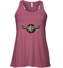 Load image into Gallery viewer, Marvel Captain Marvel Movie Chest Symbol Women's Racerback Tank
