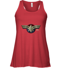 Load image into Gallery viewer, Marvel Captain Marvel Movie Chest Symbol Women's Racerback Tank
