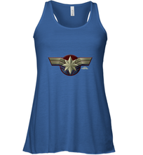 Load image into Gallery viewer, Marvel Captain Marvel Movie Chest Symbol Women's Racerback Tank
