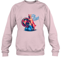 Load image into Gallery viewer, Marvel Captain Marvel Fly High Goose Cat Crewneck Sweatshirt
