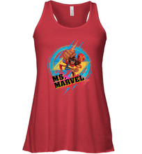 Load image into Gallery viewer, Marvel Rising Secret Warriors Ms. Marvel Portrait Logo Women's Racerback Tank
