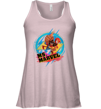 Load image into Gallery viewer, Marvel Rising Secret Warriors Ms. Marvel Portrait Logo Women's Racerback Tank
