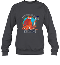 Load image into Gallery viewer, Disney Pixar Finding Dory Hank and Dory Adventure Is Brewing Crewneck Sweatshirt
