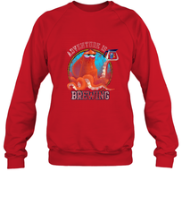 Load image into Gallery viewer, Disney Pixar Finding Dory Hank and Dory Adventure Is Brewing Crewneck Sweatshirt
