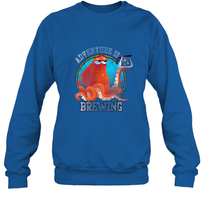 Load image into Gallery viewer, Disney Pixar Finding Dory Hank and Dory Adventure Is Brewing Crewneck Sweatshirt
