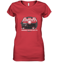 Load image into Gallery viewer, Marvel The Punisher Battle Van Since 1975 Women's V-Neck T-Shirt
