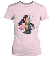 Load image into Gallery viewer, Disney Mulan Anime Half Girl Half Warrior Women's T-Shirt
