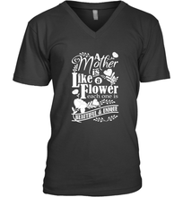 Load image into Gallery viewer, A mother is like a flower each one is beautiful and unique Men's V-Neck
