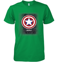 Load image into Gallery viewer, Marvel Gamerverse Captain America Symbol Hexagon Background Men's Premium T-Shirt
