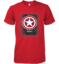 Load image into Gallery viewer, Marvel Gamerverse Captain America Symbol Hexagon Background Men's Premium T-Shirt
