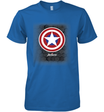 Load image into Gallery viewer, Marvel Gamerverse Captain America Symbol Hexagon Background Men's Premium T-Shirt
