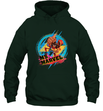 Load image into Gallery viewer, Marvel Rising Secret Warriors Ms. Marvel Portrait Logo Hooded Sweatshirt
