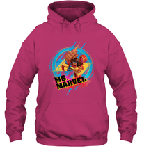 Load image into Gallery viewer, Marvel Rising Secret Warriors Ms. Marvel Portrait Logo Hooded Sweatshirt

