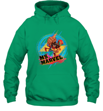 Load image into Gallery viewer, Marvel Rising Secret Warriors Ms. Marvel Portrait Logo Hooded Sweatshirt
