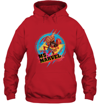 Load image into Gallery viewer, Marvel Rising Secret Warriors Ms. Marvel Portrait Logo Hooded Sweatshirt
