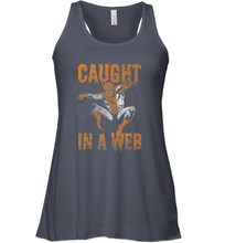Load image into Gallery viewer, Marvel Spider Man Caught In A Web Halloween Women's Racerback Tank

