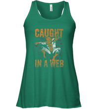 Load image into Gallery viewer, Marvel Spider Man Caught In A Web Halloween Women's Racerback Tank

