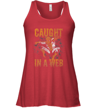 Load image into Gallery viewer, Marvel Spider Man Caught In A Web Halloween Women's Racerback Tank
