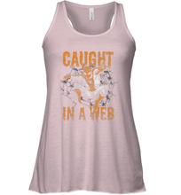 Load image into Gallery viewer, Marvel Spider Man Caught In A Web Halloween Women's Racerback Tank
