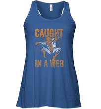 Load image into Gallery viewer, Marvel Spider Man Caught In A Web Halloween Women's Racerback Tank
