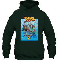 Load image into Gallery viewer, Marvel X Men Animated Series Poster Retro 90s Hooded Sweatshirt
