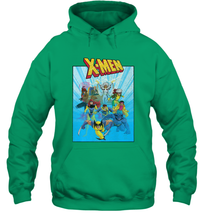 Load image into Gallery viewer, Marvel X Men Animated Series Poster Retro 90s Hooded Sweatshirt
