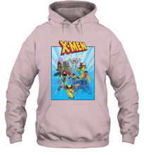 Load image into Gallery viewer, Marvel X Men Animated Series Poster Retro 90s Hooded Sweatshirt
