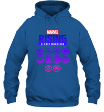 Load image into Gallery viewer, Marvel Rising Secret Warriors Hero Emblem Logo Hooded Sweatshirt
