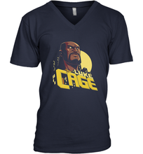 Load image into Gallery viewer, Marvel The Defenders Luke Cage Profile Men's V-Neck
