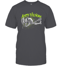 Load image into Gallery viewer, Marvel Anti Venom Green Splatter Web Swing Action Shot Men's T-Shirt
