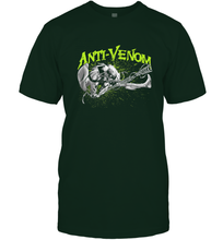 Load image into Gallery viewer, Marvel Anti Venom Green Splatter Web Swing Action Shot Men's T-Shirt
