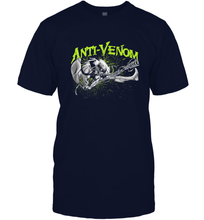 Load image into Gallery viewer, Marvel Anti Venom Green Splatter Web Swing Action Shot Men's T-Shirt
