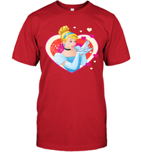 Load image into Gallery viewer, Disney Cinderella Valentine's Sparkle Hearts Men's T-Shirt
