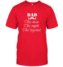 Load image into Gallery viewer, Dad the man the myth the legend Happy Father's day Men's T-Shirt

