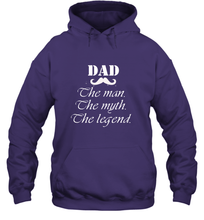 Load image into Gallery viewer, Dad the man the myth the legend Happy Father's day Hooded Sweatshirt
