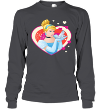 Load image into Gallery viewer, Disney Cinderella Valentine's Sparkle Hearts Long Sleeve T-Shirt
