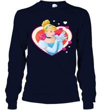 Load image into Gallery viewer, Disney Cinderella Valentine's Sparkle Hearts Long Sleeve T-Shirt
