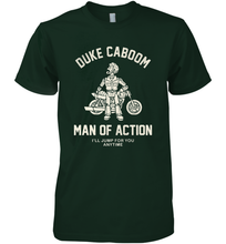 Load image into Gallery viewer, Disney Pixar Toy Story Duke Caboom Man Of Action Men's Premium T-Shirt
