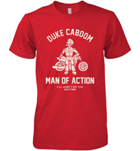Load image into Gallery viewer, Disney Pixar Toy Story Duke Caboom Man Of Action Men's Premium T-Shirt
