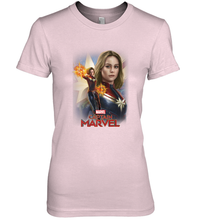 Load image into Gallery viewer, Marvel Captain Marvel Powers Portrait Women's Premium T-Shirt
