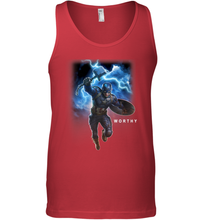 Load image into Gallery viewer, Marvel Avengers Endgame Captain America Worthy Action Pose Men's Tank Top
