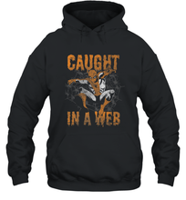 Load image into Gallery viewer, Marvel Spider Man Caught In A Web Halloween Hooded Sweatshirt
