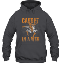 Load image into Gallery viewer, Marvel Spider Man Caught In A Web Halloween Hooded Sweatshirt
