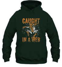 Load image into Gallery viewer, Marvel Spider Man Caught In A Web Halloween Hooded Sweatshirt

