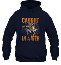 Load image into Gallery viewer, Marvel Spider Man Caught In A Web Halloween Hooded Sweatshirt
