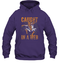 Load image into Gallery viewer, Marvel Spider Man Caught In A Web Halloween Hooded Sweatshirt
